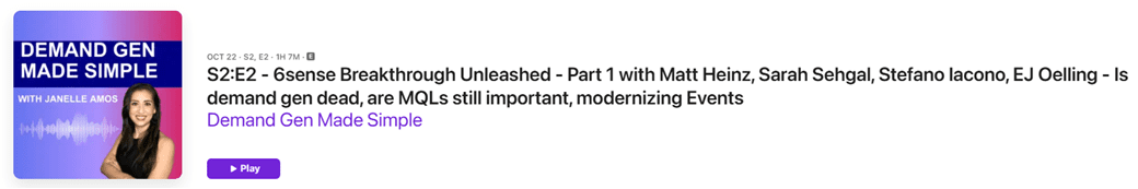 S2:E2 6sense breakthrough unleashed part 1 