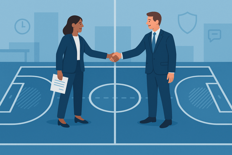 B2B professionals having clear boundaries.