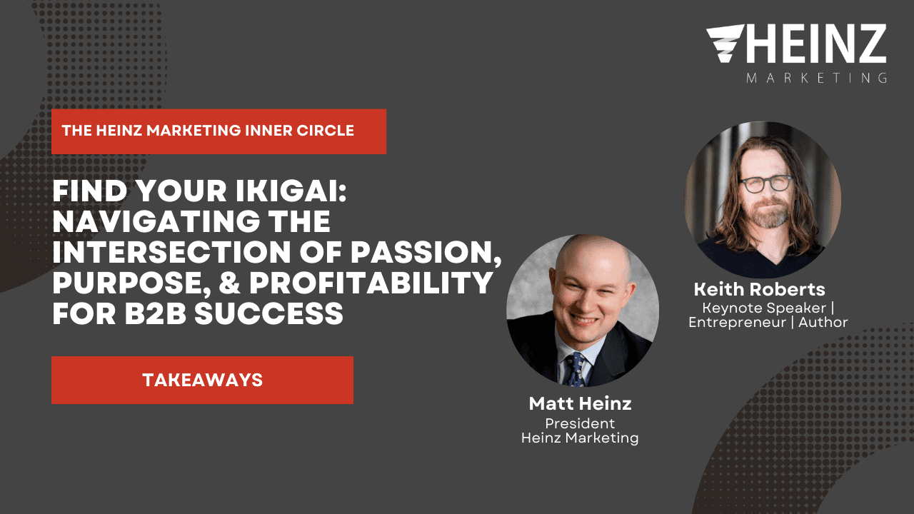 INNER CIRCLE: Finding Your Ikigai: Navigating the Intersection of Passion, Purpose, and Profitability for B2B Success