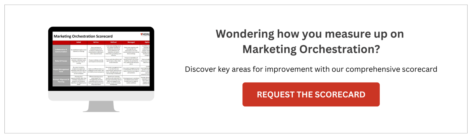 Marketing Orchestration Scorecard CTA