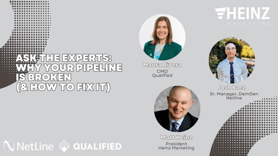 Ask the Experts: Why Your Pipeline is Broken (& How to Fix It)