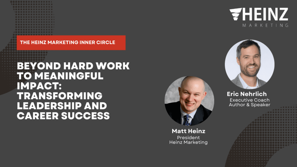 Doing Work That Matters (and for the Right People): A Fireside Chat with Eric Nehrlich