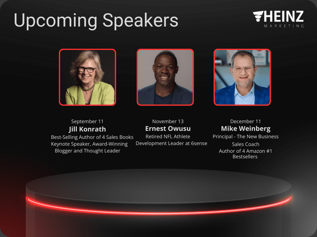 upcoming Heinz Marketing Inner Circle Speakers